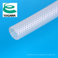 Soft silicone rubber braided hose. Manufactured by Togawa Rubber Co., Ltd. Made in Japan (automotive silicone hose)